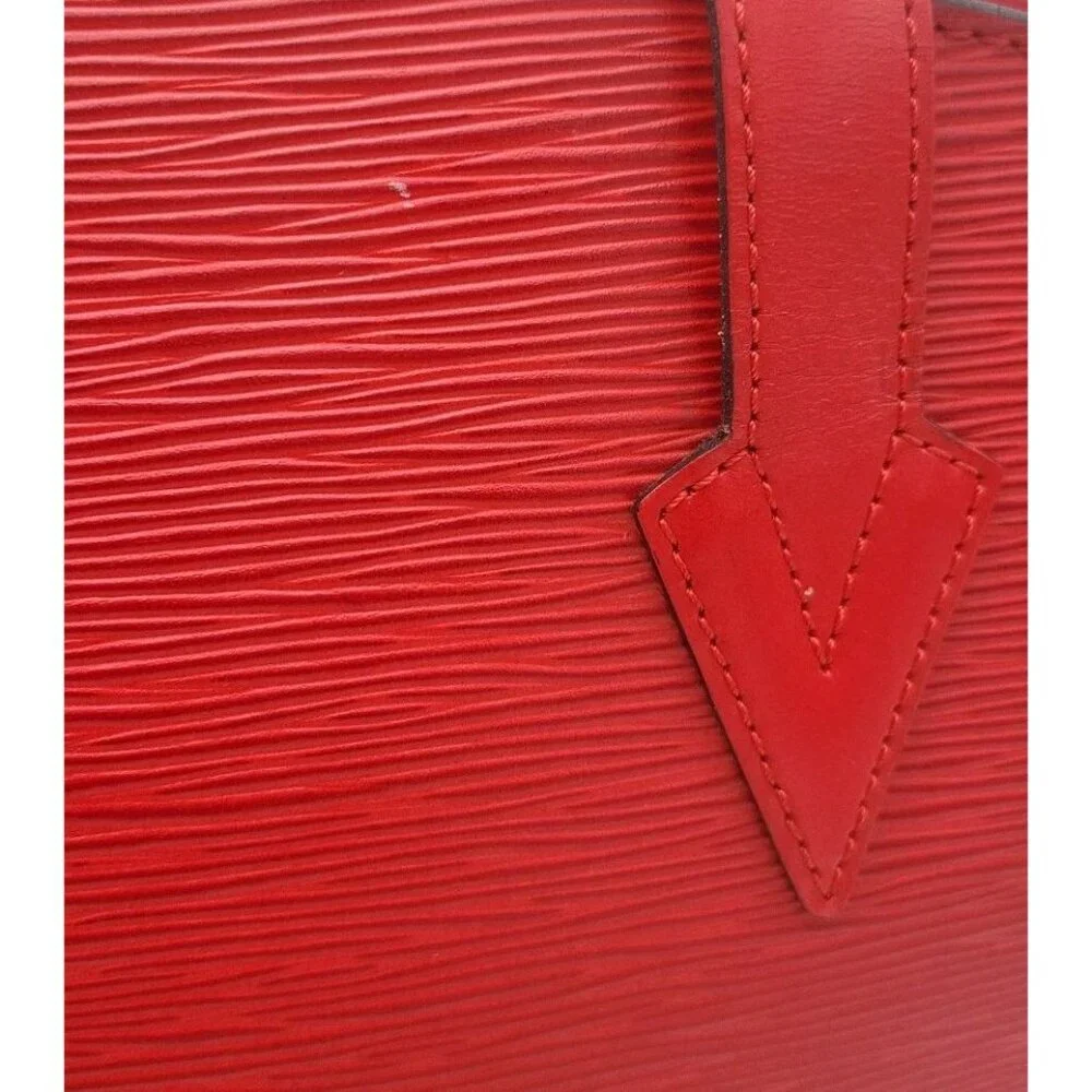 Auth Louis Vuitton Epi Red Saint Jacques Shopping‎ M52267 Shoulder bag SKS020280